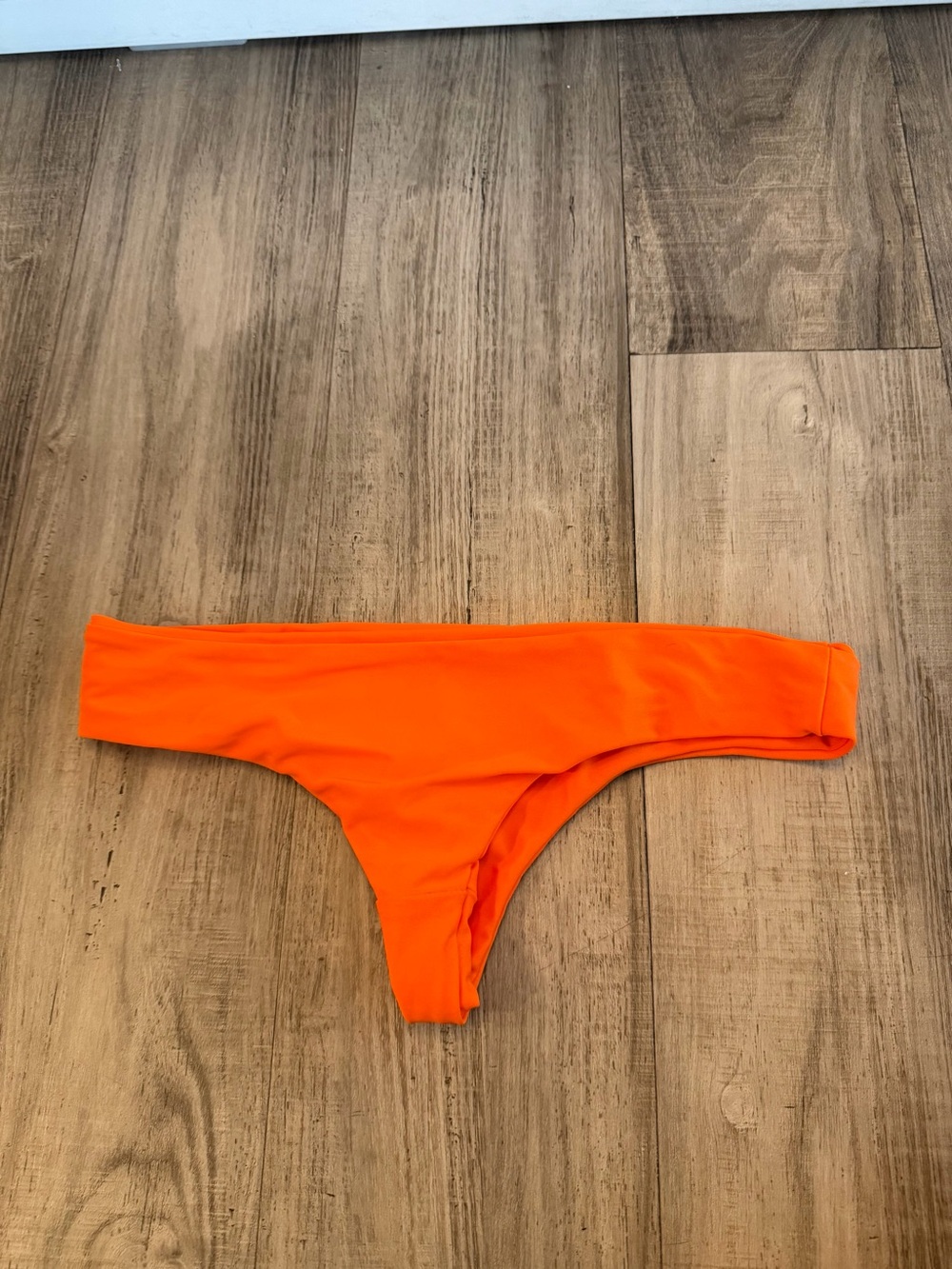 KAOHS Neon Orange Cheeky Minimal Bikini Bottoms Medium